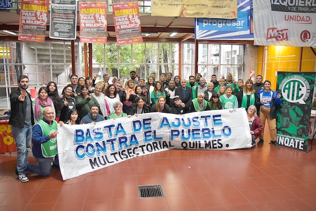 La Multisectorial de Quilmes se reunió en apoyo a las Universidades Públicas